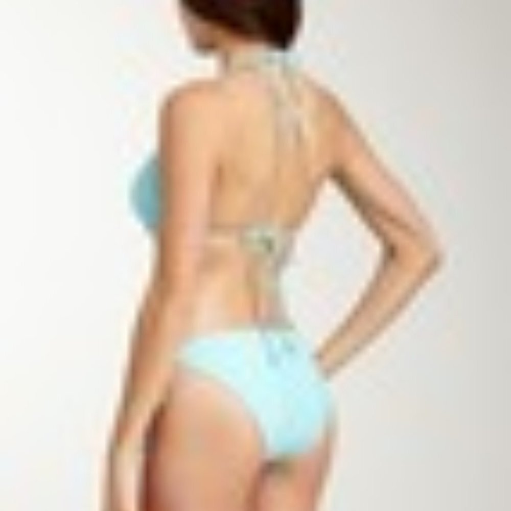 INGEAR (Nordstrom) Brown & Aqua Tie Bikini M EUC - Picture 3 of 8